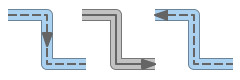 Birectional Flow Pipe Widgets